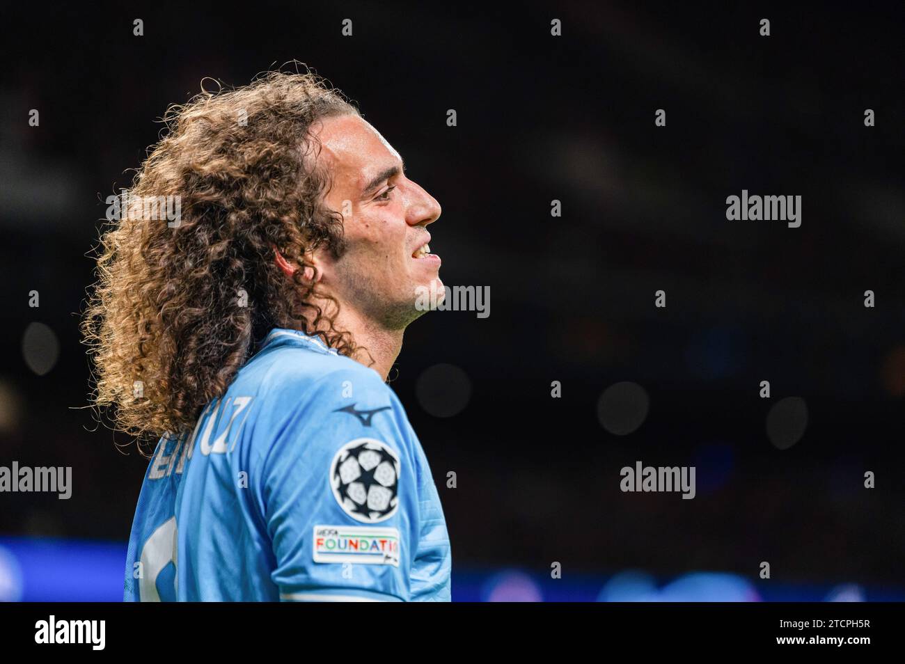 Madrid, Spanien. Dezember 2023. Matteo Guendouzi aus Latium wurde während des UEFA Champions League-Spiels zwischen Atletico Madrid und Latium im Civitas Metropolitan Stadium gesehen. Endergebnis: Atletico Madrid 2:0 Latium. Quelle: SOPA Images Limited/Alamy Live News Stockfoto