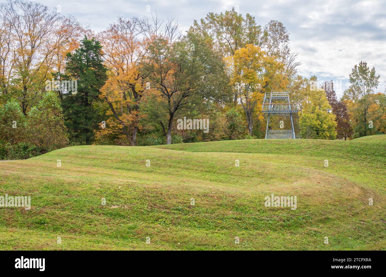 Das Serpent Mound State Memorial, Effigy Mound in Peebles, Ohio Stockfoto