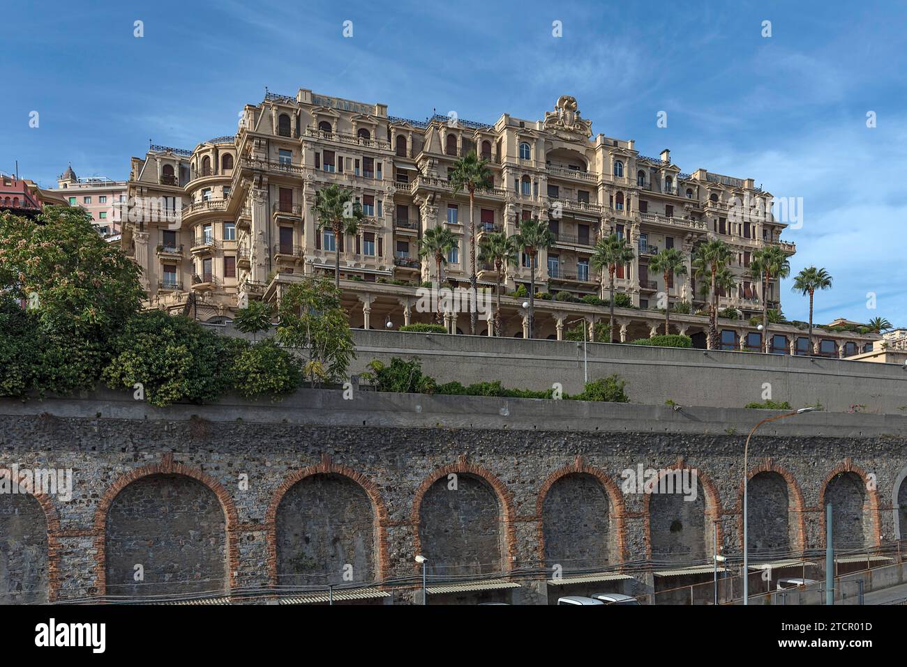 Hotel Miramare da Camilla, Piazza dei Principe, Genua, Italien Stockfoto