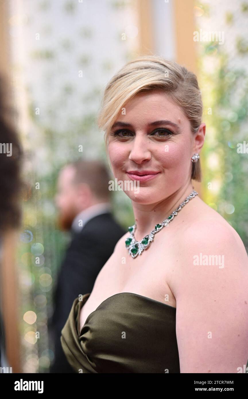 Los Angeles, Usa. Dezember 2023. Das Dateifoto vom 9. Februar 2020 zeigt Greta Gerwig, die an den 92. Annual Academy Awards (Oscars) in Hollywood and Highland in Los Angeles, KALIFORNIEN, USA teilnimmt. Die Filmfestspiele in Cannes gaben heute bekannt, dass Greta Gerwig, Regisseurin des Sommerblockbusters Barbie, bei der 77. Ausgabe im Mai den Vorsitz der Jury führen wird. Foto: Lionel Hahn/ABACAPRESS.COM Credit: Abaca Press/Alamy Live News Stockfoto