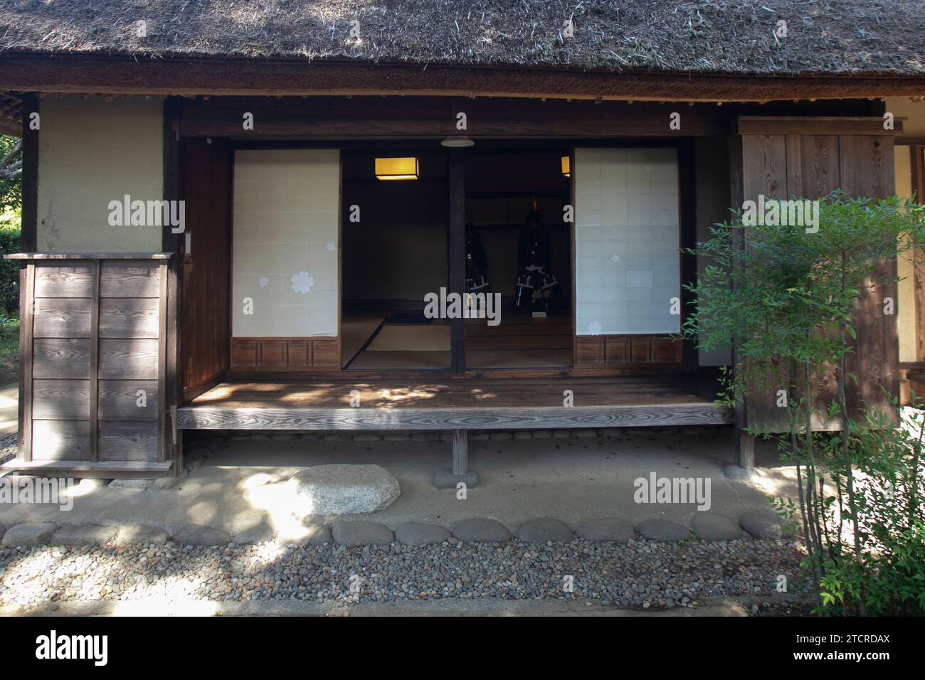 Alte Samurai-Residenz aus der Edo-Zeit und bewohnt von Samurai der Sakura-Domäne. Stockfoto