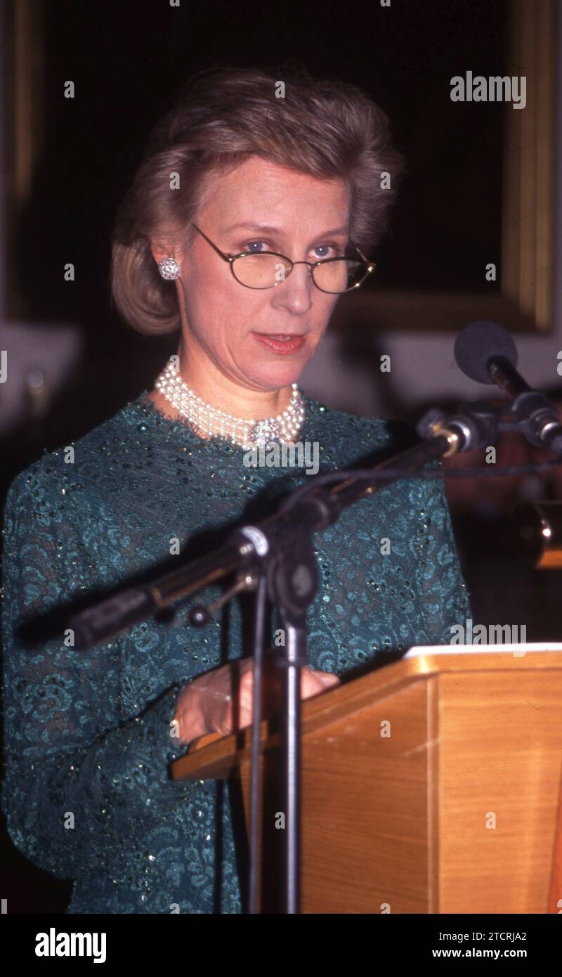 Birgitte, die Herzogin von Gloucester in der Gildenhalle, 25. Januar 1996 Foto: Henshaw Archive Stockfoto