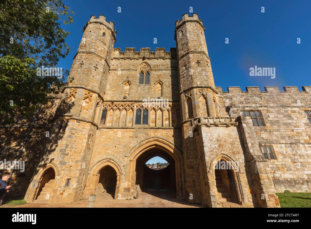 England, East Sussex, Battle Abbey, Das Große Gatehouse Stockfoto