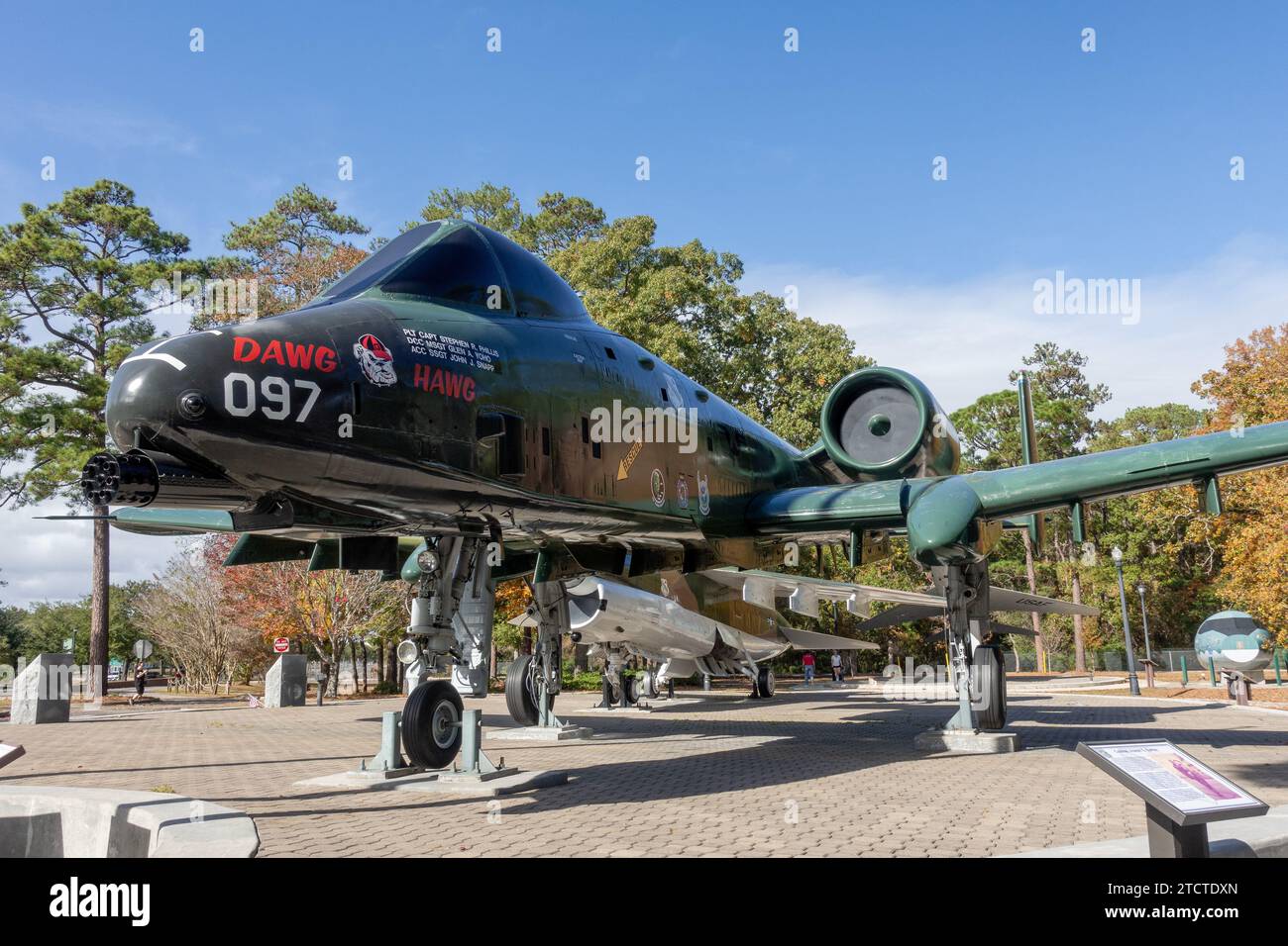 Fairchild Republic A-10 Thunderbolt II Static Display in the Warbird Park, Myrtle Beach South Carolina, USA, 17. November 2023 Stockfoto