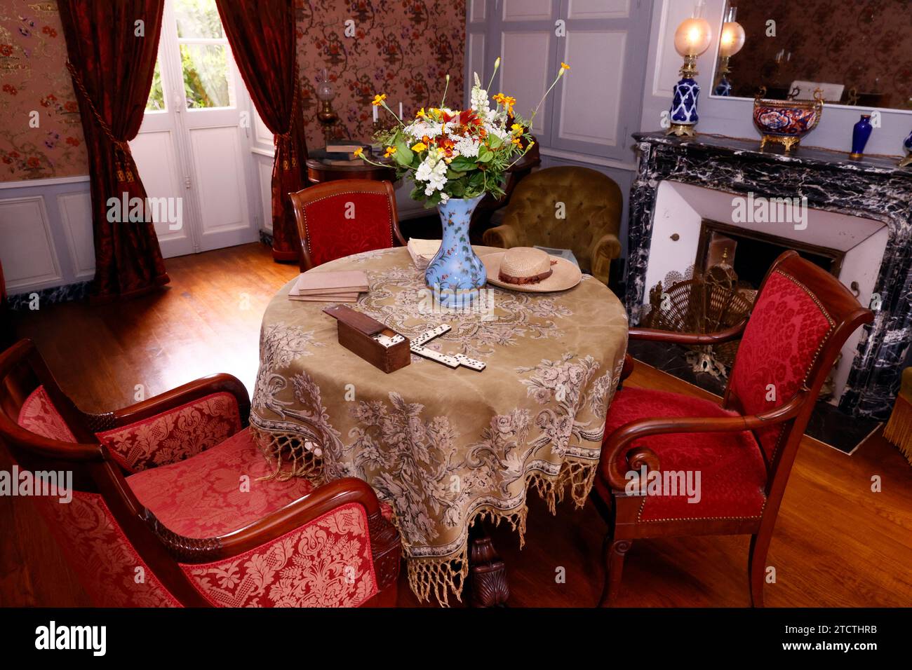 Saint Sauveur en Puisaye, Haus der Colette. Sidonie Gabrielle Colette war eine französische Schriftstellerin ( 1873–1954 ). Frankreich. Stockfoto