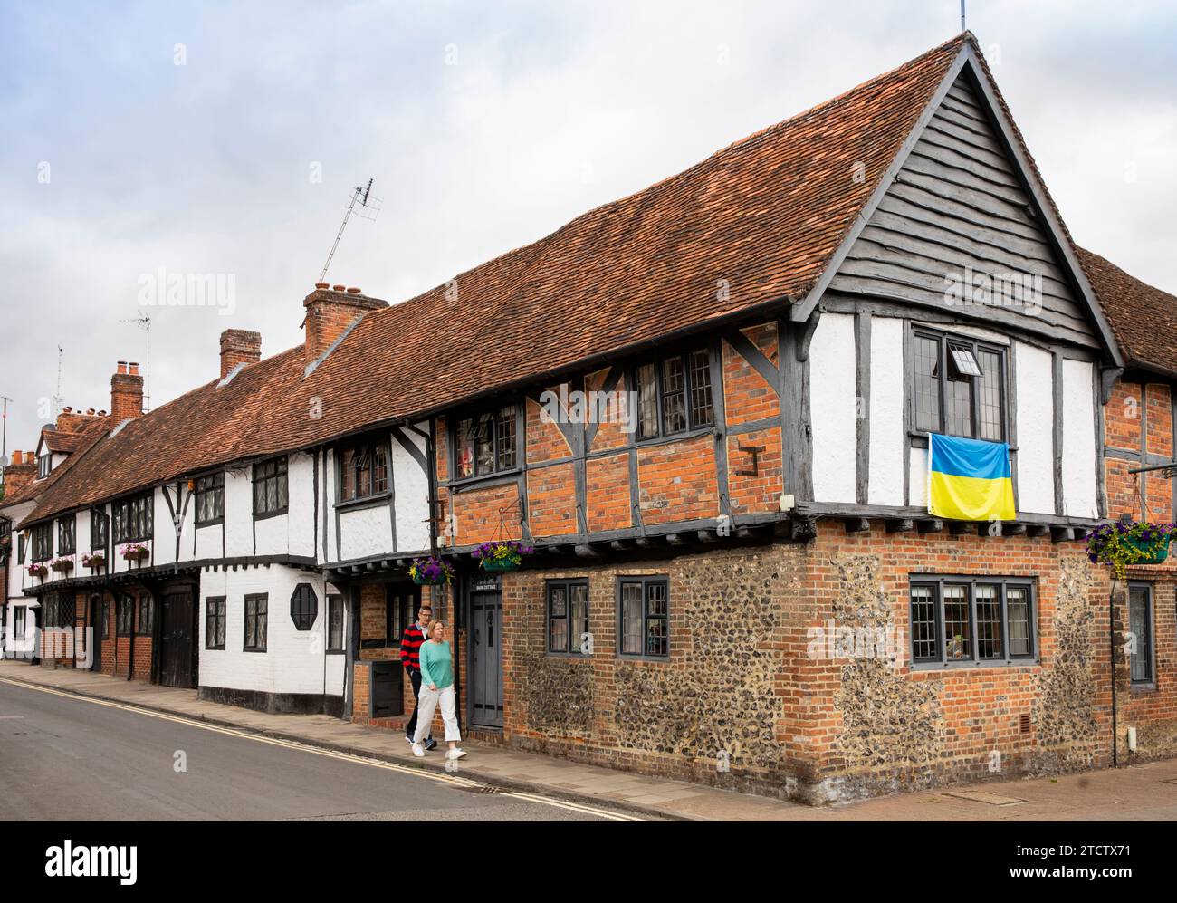 Großbritannien, England, Oxfordshire, Henley on Thames, Friday Street, 1478 Baltic Cottage, ehemaliges Hallenhaus Stockfoto