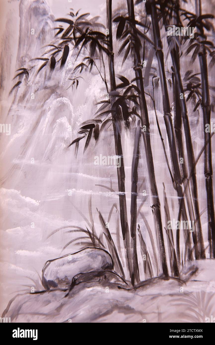 Bamboo painting -Fotos und -Bildmaterial in hoher Auflsung  Alamy