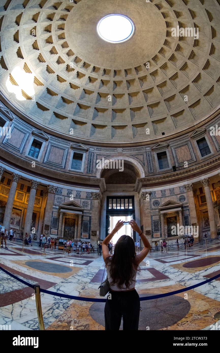 Blick auf das Pantheon, Rom, Italien Stockfoto