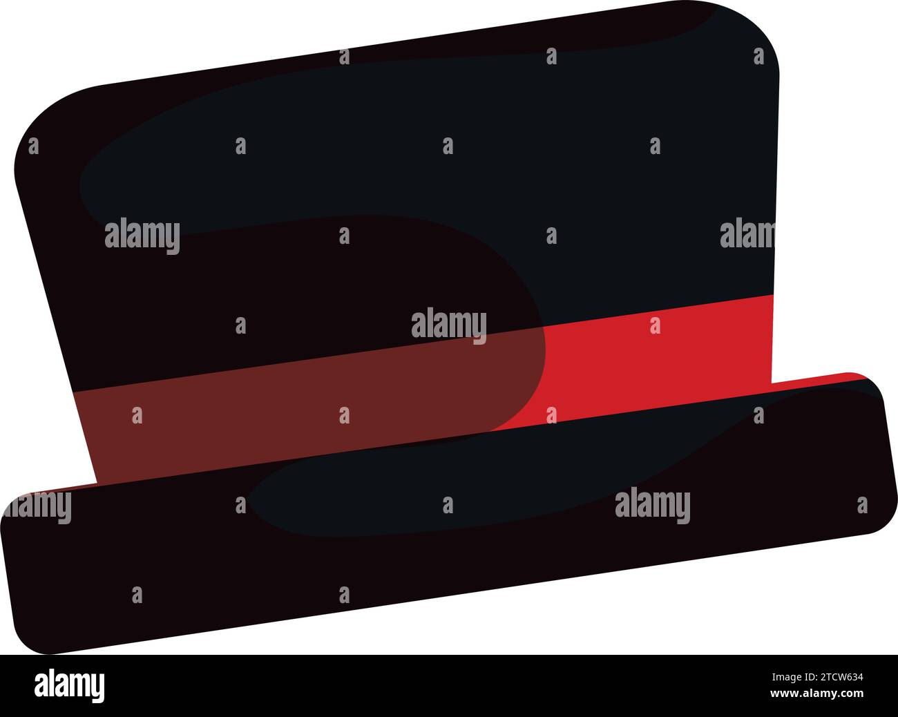Farbige Herren Hut Ikone Vektor Stock Vektor