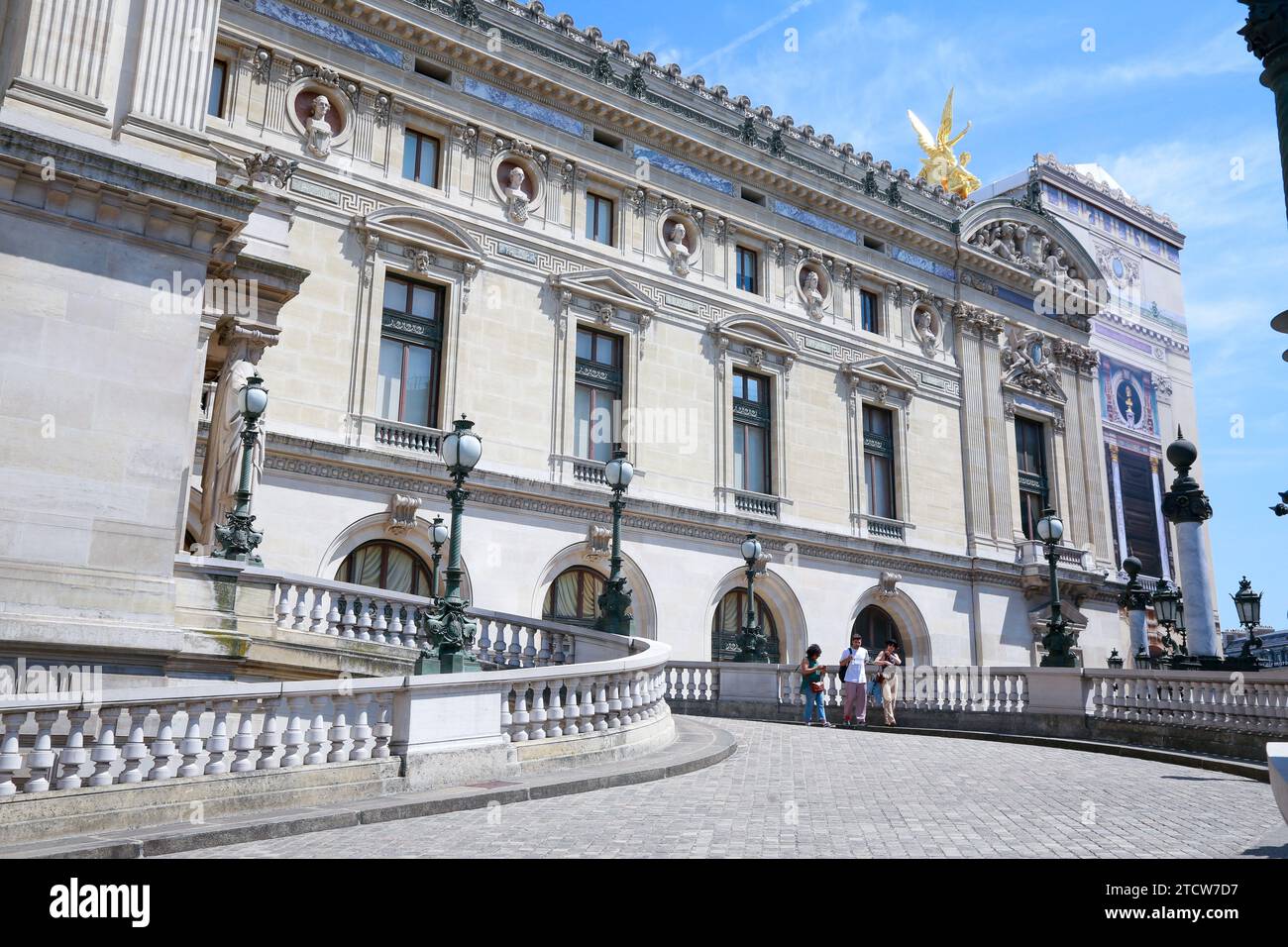 Opera Garnier, Symbol von Paris an einem sonnigen Tag, Paris, Frankreich Stockfoto