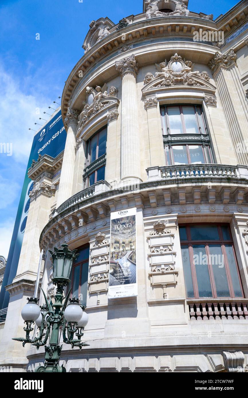 Opera Garnier, Symbol von Paris an einem sonnigen Tag, Paris, Frankreich Stockfoto