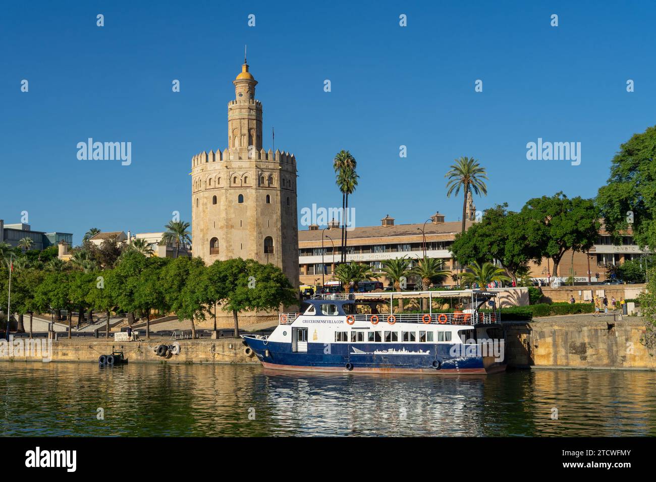 Goldturm auf Guadalquivir Stockfoto