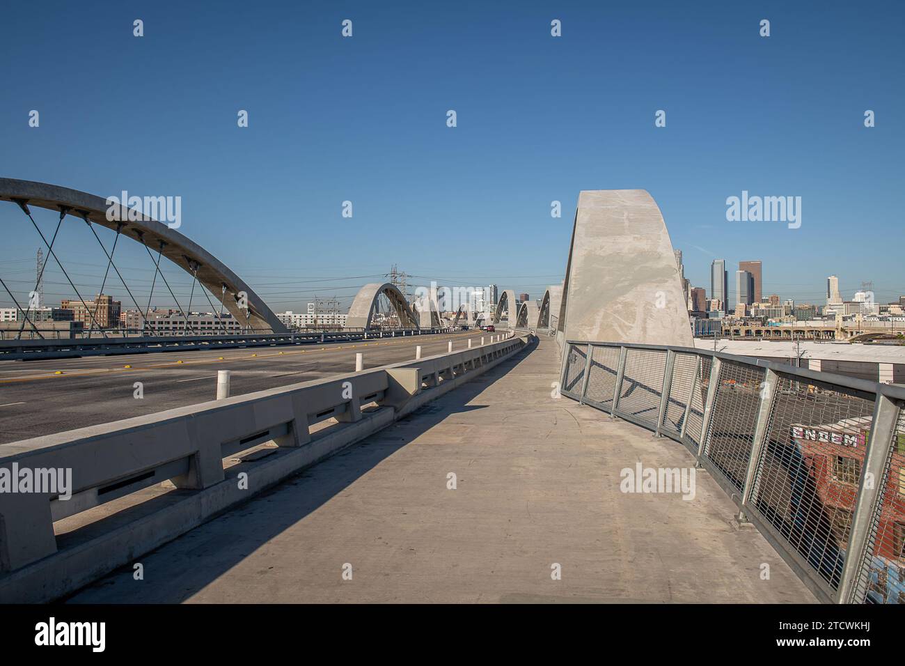 Das Viadukt der 6. Straße Stockfoto