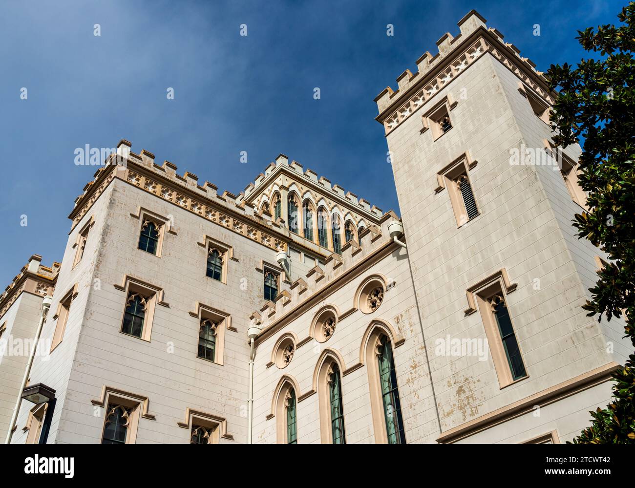 Old State Capitol Building mit Museum of Political History in Baton Rouge, der Hauptstadt von Louisiana Stockfoto