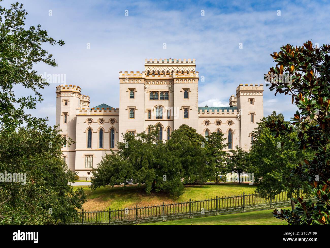 Old State Capitol Building mit Museum of Political History in Baton Rouge, der Hauptstadt von Louisiana Stockfoto