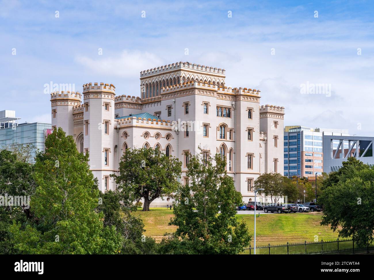 Old State Capitol Building mit Museum of Political History in Baton Rouge, der Hauptstadt von Louisiana Stockfoto