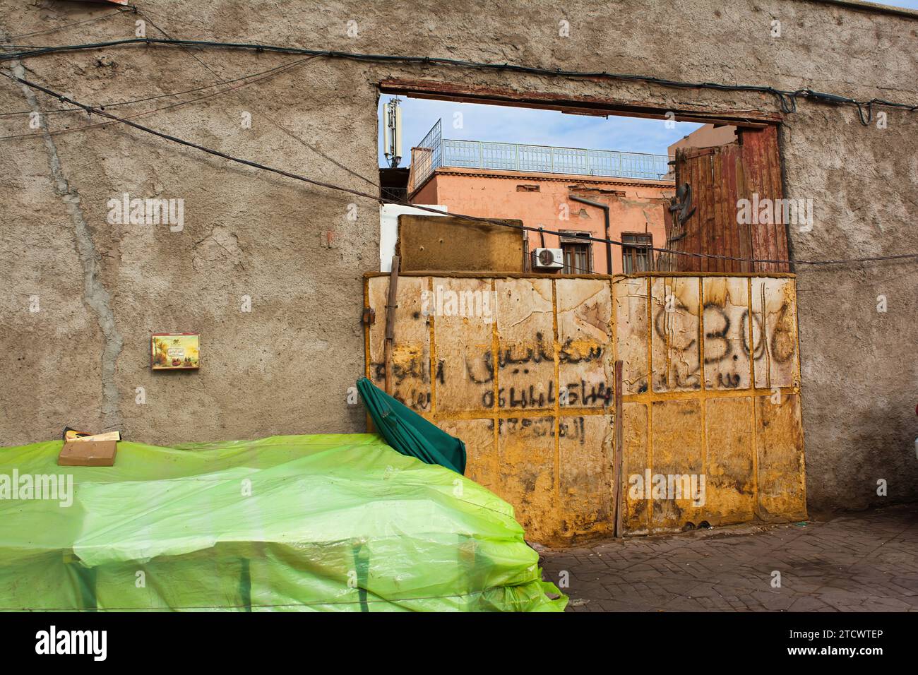 Eine Gasse in Marrakesch, eine wie viele andere Stockfoto