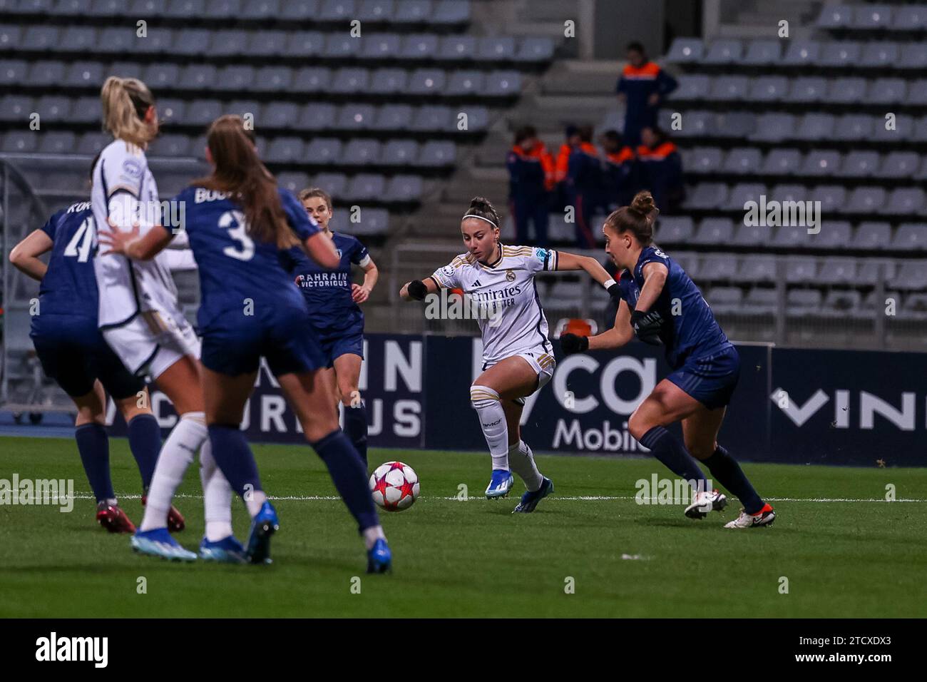 Frankreich. Januar 31, 2023. Athenea Del Castillo (22) aus Real Madrid im Spiel der UEFA Women's Champions League zwischen Paris FC und Real Madrid im Stade Charlety in Paris, Frankreich. (Pauline FIGUET/SPP) Credit: SPP Sport Press Photo. /Alamy Live News Stockfoto