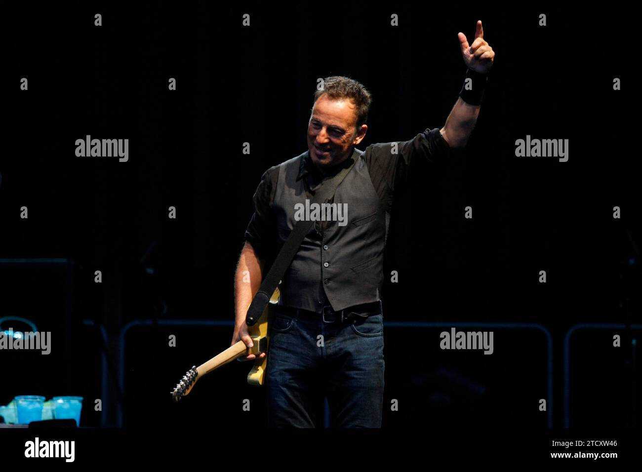 Madrid, 17.06.2012. Bruce Springsteen Konzert im Bernabéu. Foto: Ángel de Antonio. Archdc. Quelle: Album / Archivo ABC / Ángel de Antonio Stockfoto