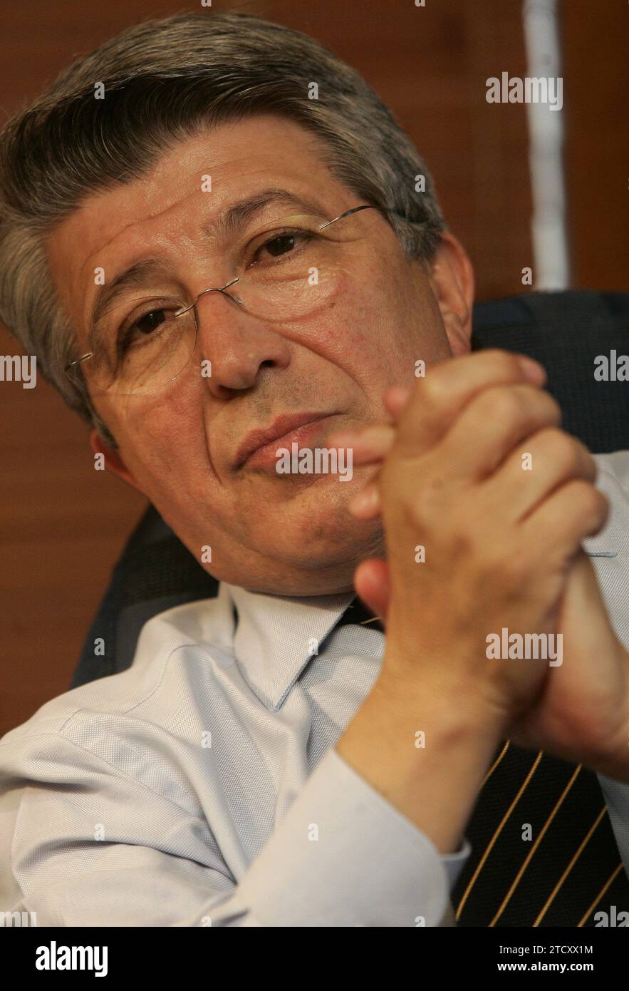 06/18/2009. Madrid, 19.06.09.- Interview mit dem Filmproduzenten Enrique Cerezo. Foto: Daniel G. López. Quelle: Album / Archivo ABC / Daniel G. López Stockfoto