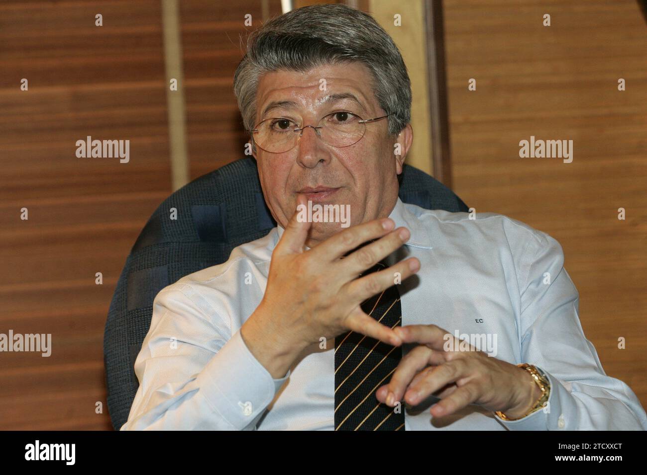 06/18/2009. Madrid, 19.06.09.- Interview mit dem Filmproduzenten Enrique Cerezo. Foto: Daniel G. López. Quelle: Album / Archivo ABC / Daniel G. López Stockfoto