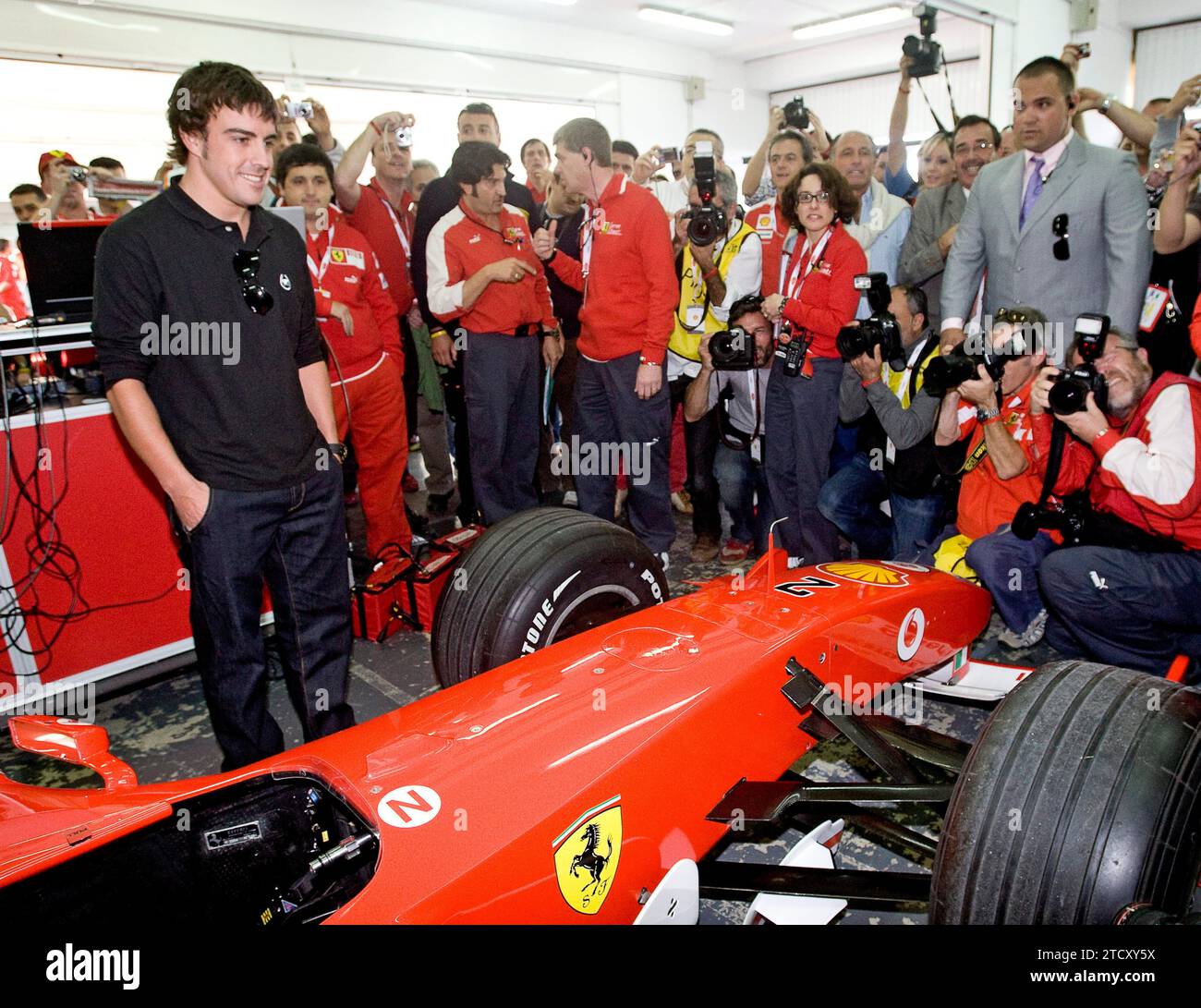 Valencia, 15.11.2009. Fernando Alonso war in Cheste in der Ferrari World Series. Quelle: Album / Archivo ABC / Mikel Ponce Stockfoto