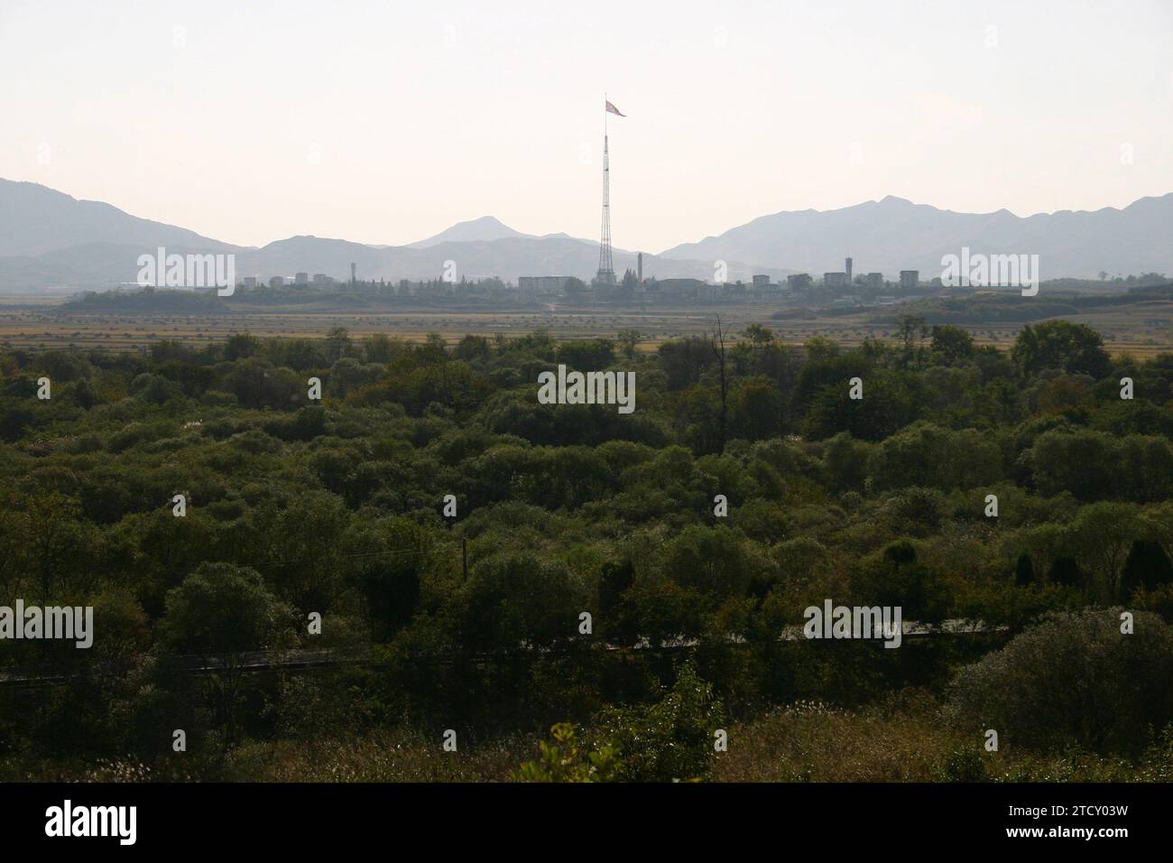 Panmunjon, 10.11.2006. Entmilitarisierte Zone zwischen den beiden Koreas. Das "Niemandsland" zwischen den beiden Koreas ist seit mehr als einem halben Jahrhundert vor der Hand des Menschen geschützt. Foto: Pablo M. Díez. ARCHDC. Quelle: Album / Archivo ABC / Pablo M. Díez Stockfoto