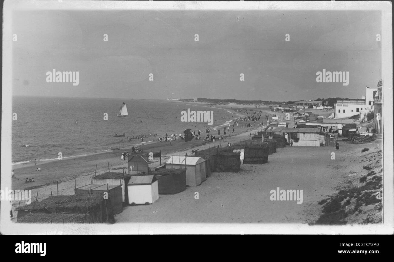 12/31/1929. Spa und berühmter Strand von La 'Tortilla'. Quelle: Album/Archivo ABC Stockfoto