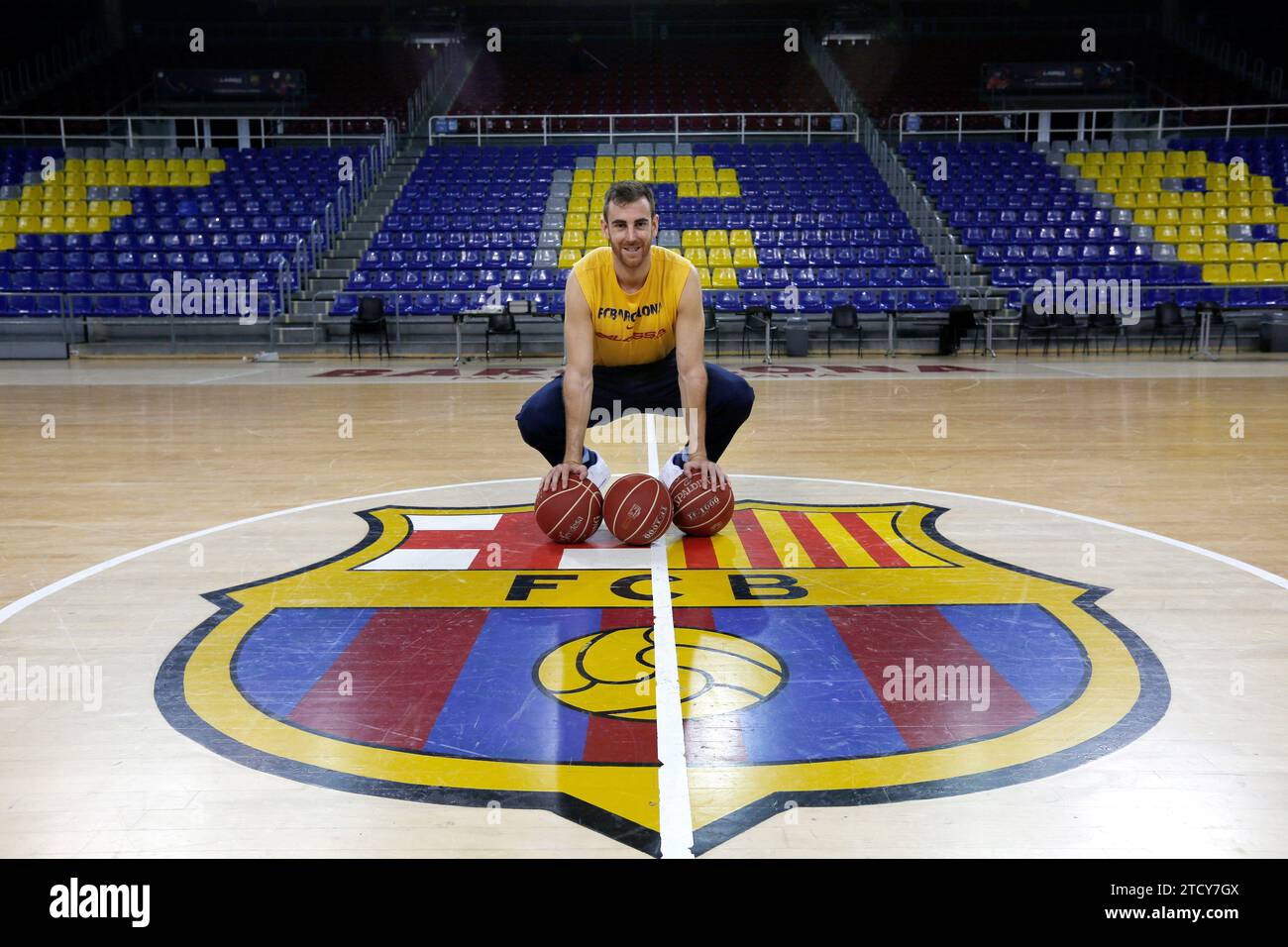 Barcelona, 18.05.2017. Interview mit Víctor Claver Spieler des Basketballclubs Barcelona. Foto: Oriol Campuzano ARCHDC. Quelle: Album / Archivo ABC / Oriol Campuzano Stockfoto