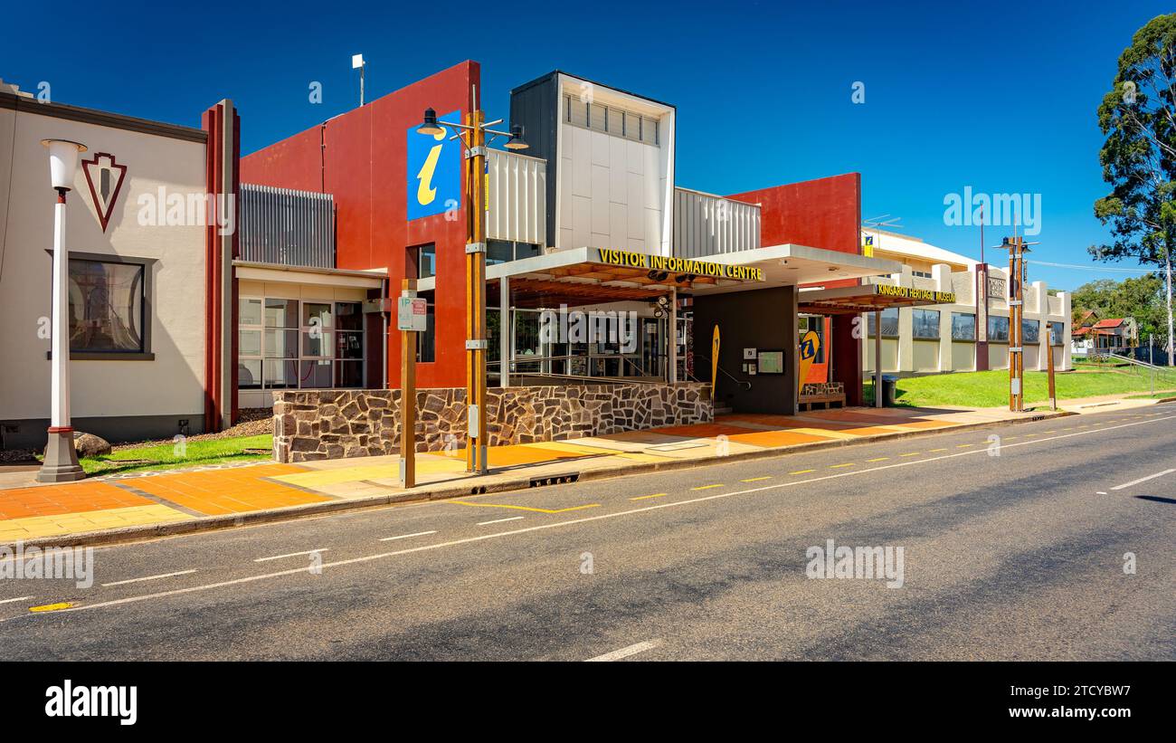 Kingaroy, QLD, Australien - Informationszentrum Stockfoto