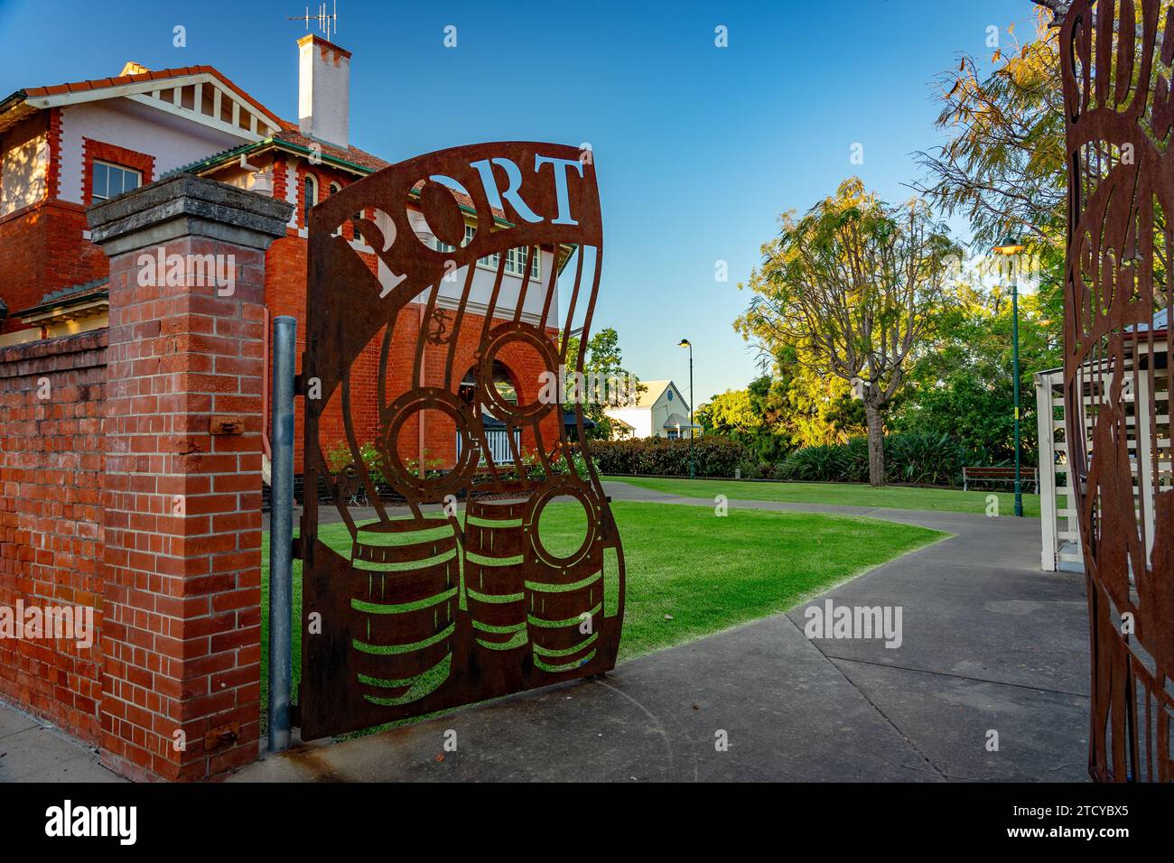 Maryborough, QLD, Australien - historische Gebäude in der Stadt Stockfoto