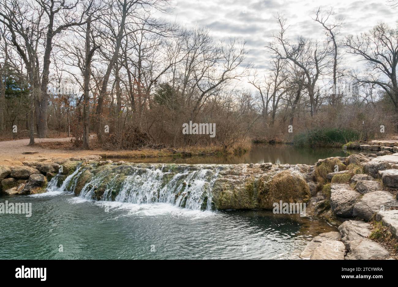 Der Travertine Creek in der Chickasaw National Recreation Area in Sulphur, Oklahoma Stockfoto