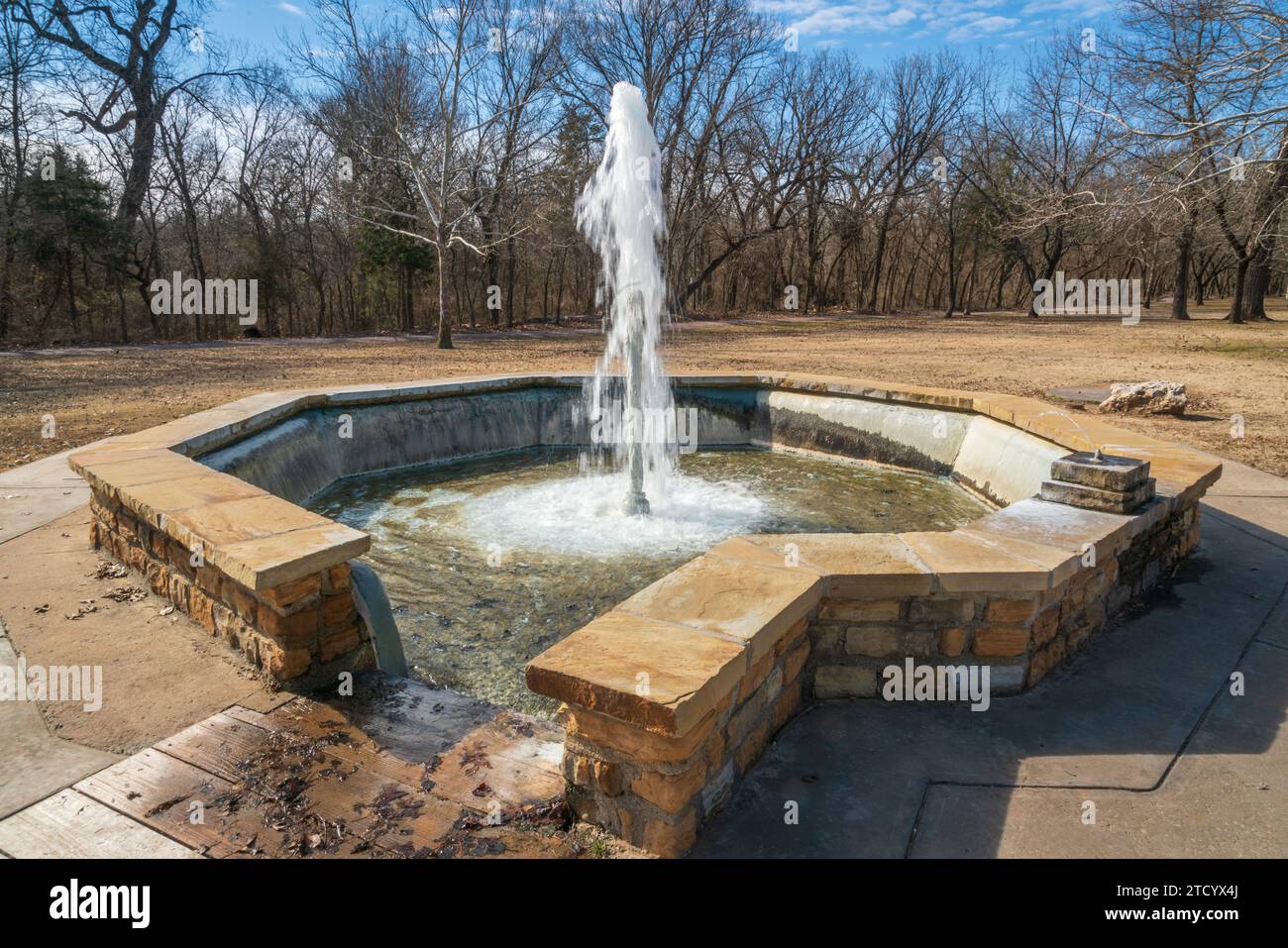 Der Pavilion Springs in Chickasaw National Recreation Area in Sulphur, Oklahoma Stockfoto