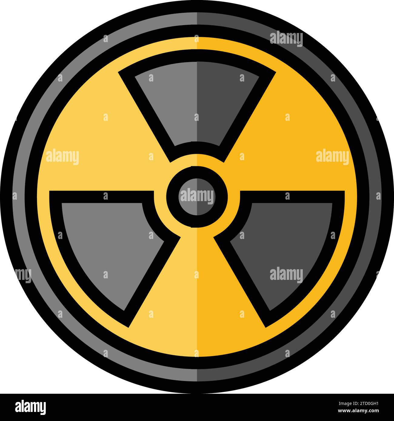 Energie Nuklear Farbe Symbol Vektor Illustration Stock Vektor