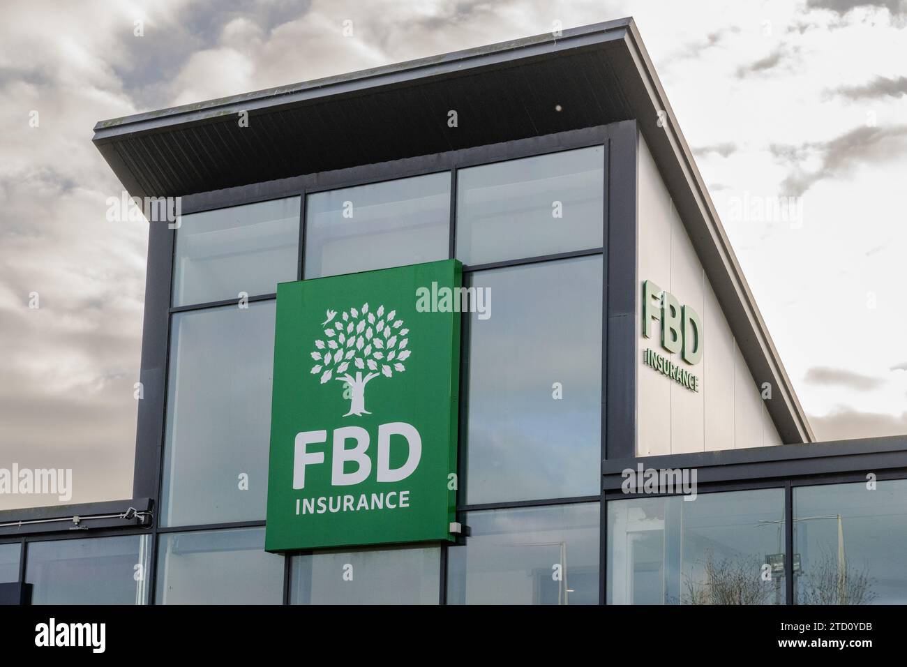 Zweigstelle der FBD-Versicherung in Bandon, West Cork, Irland. Stockfoto