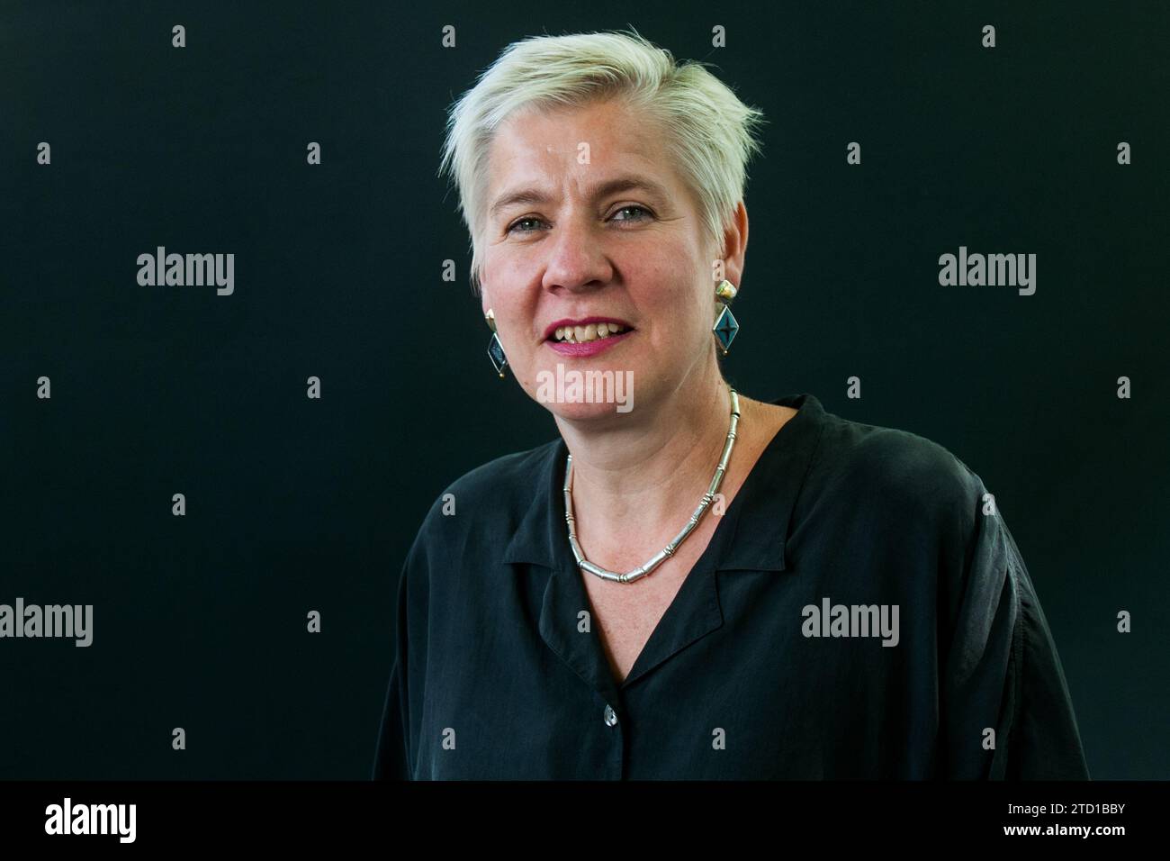 Englisch Autor von Kinder- und Bücher Tanya Landman besucht einen Fotoauftrag während des Edinburgh International Book Festival am 12. August, 20. Stockfoto