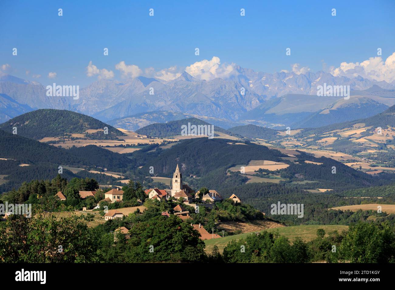 Das Dorf Percy, Region Le Trieves, Isere, Grenoble, Auvergne-Rhone-Alpes, Frankreich, Stockfoto
