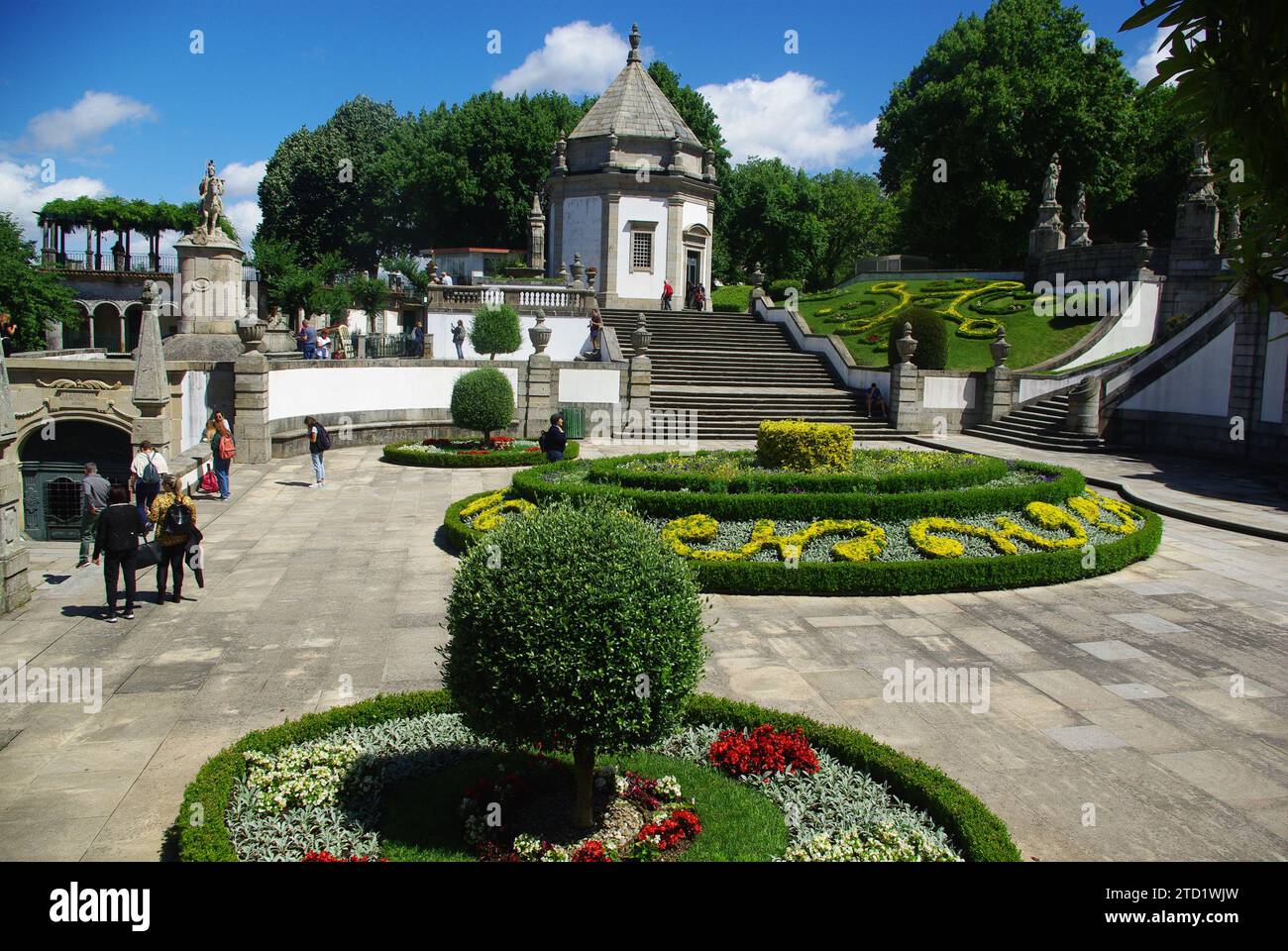 Gärten Und Terrassen, Bom Jesus, Portugal Stockfoto