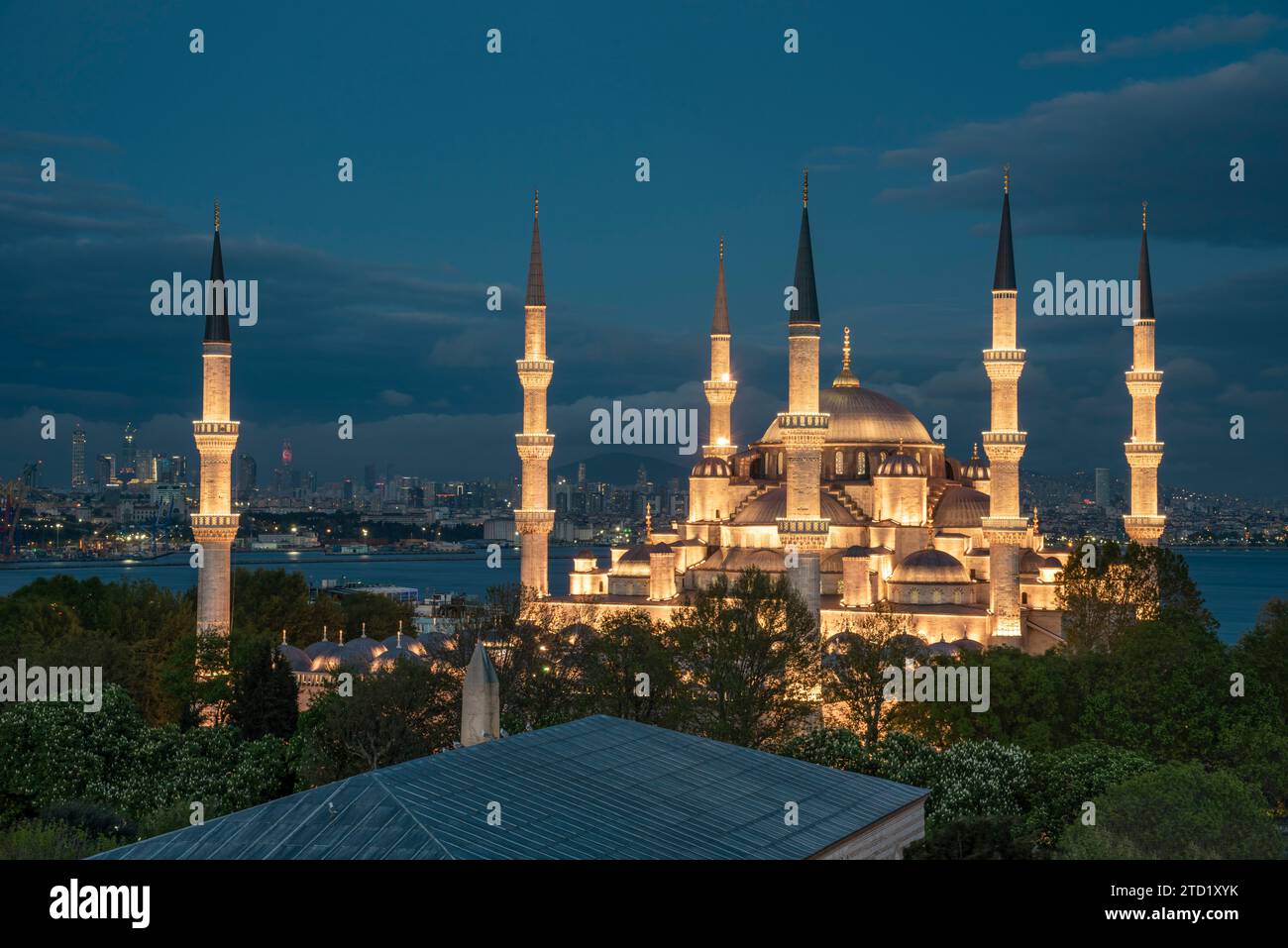 Die blaue Moschee in Istanbul, Türkei Stockfoto