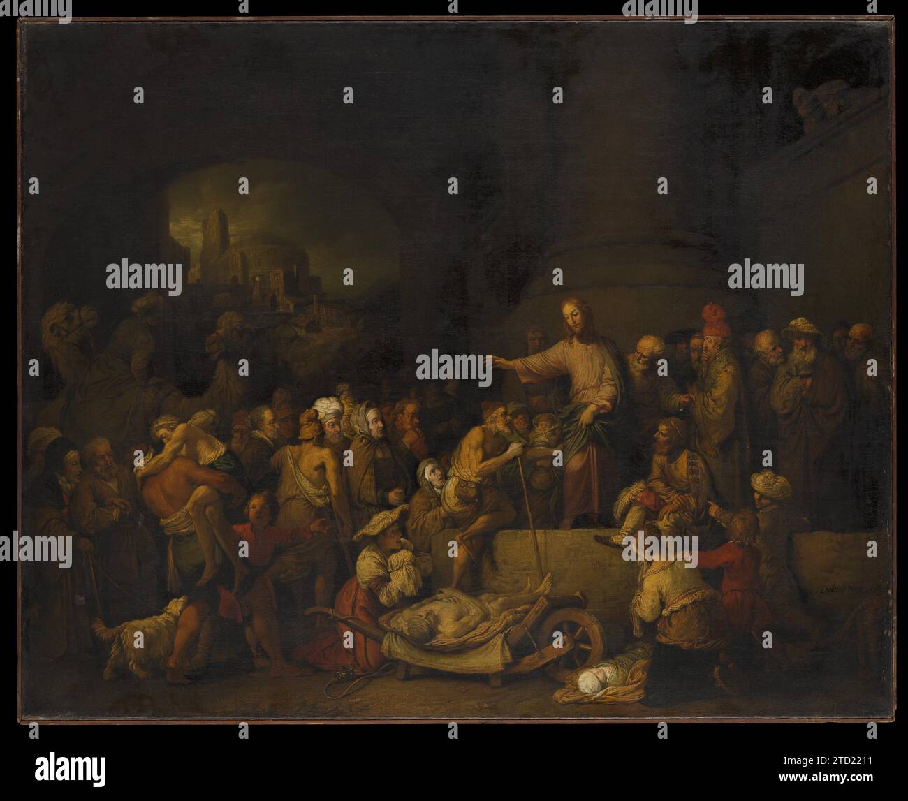 Christus Heilung der Kranken 1885 von Christian Wilhelm Ernst Dietrich Stockfoto