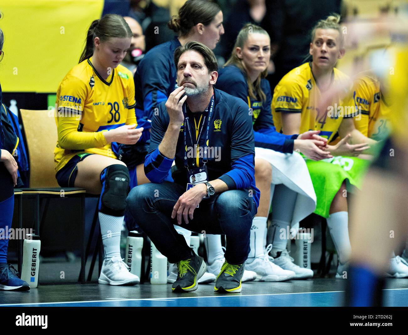 Trainer Tomas Axner aus Schweden während des IHF HandballWMSpiels