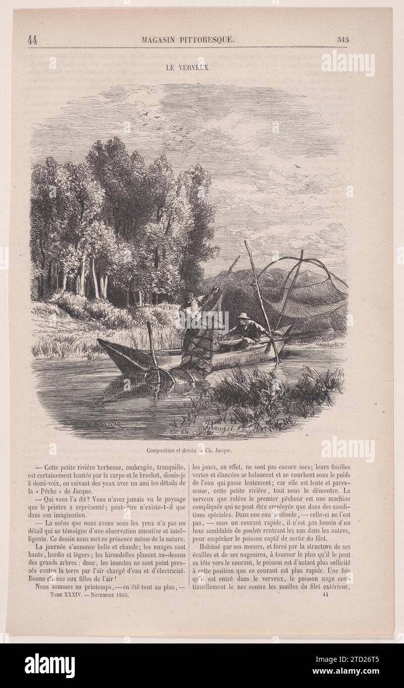 Le Verveux; aus Magasin Pittoresque 1934 von Charles Jacque Stockfoto