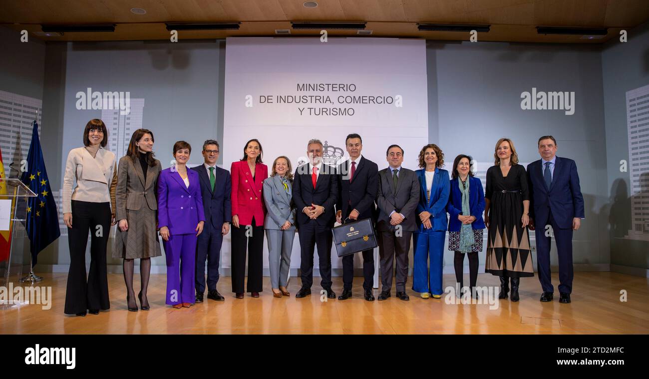 Madrid, 28.03.2023. Einweihung von Héctor Gómez als neuer Minister für Industrie, Handel und Tourismus. Foto: Ignacio Gil. ARCHDC. Quelle: Album / Archivo ABC / Ignacio Gil Stockfoto