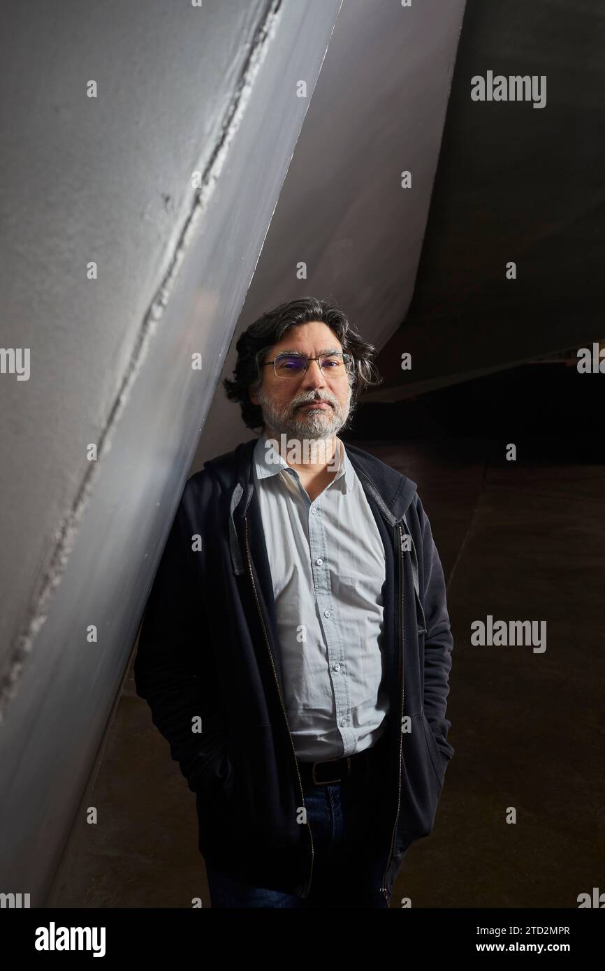 Madrid, 15.05.2023. CaixaForum. Porträts von Domenico Chiappe, Ozeanograf und Schriftsteller. Foto: Guillermo Navarro. ARCHDC. Quelle: Album / Archivo ABC / Guillermo Navarro Stockfoto