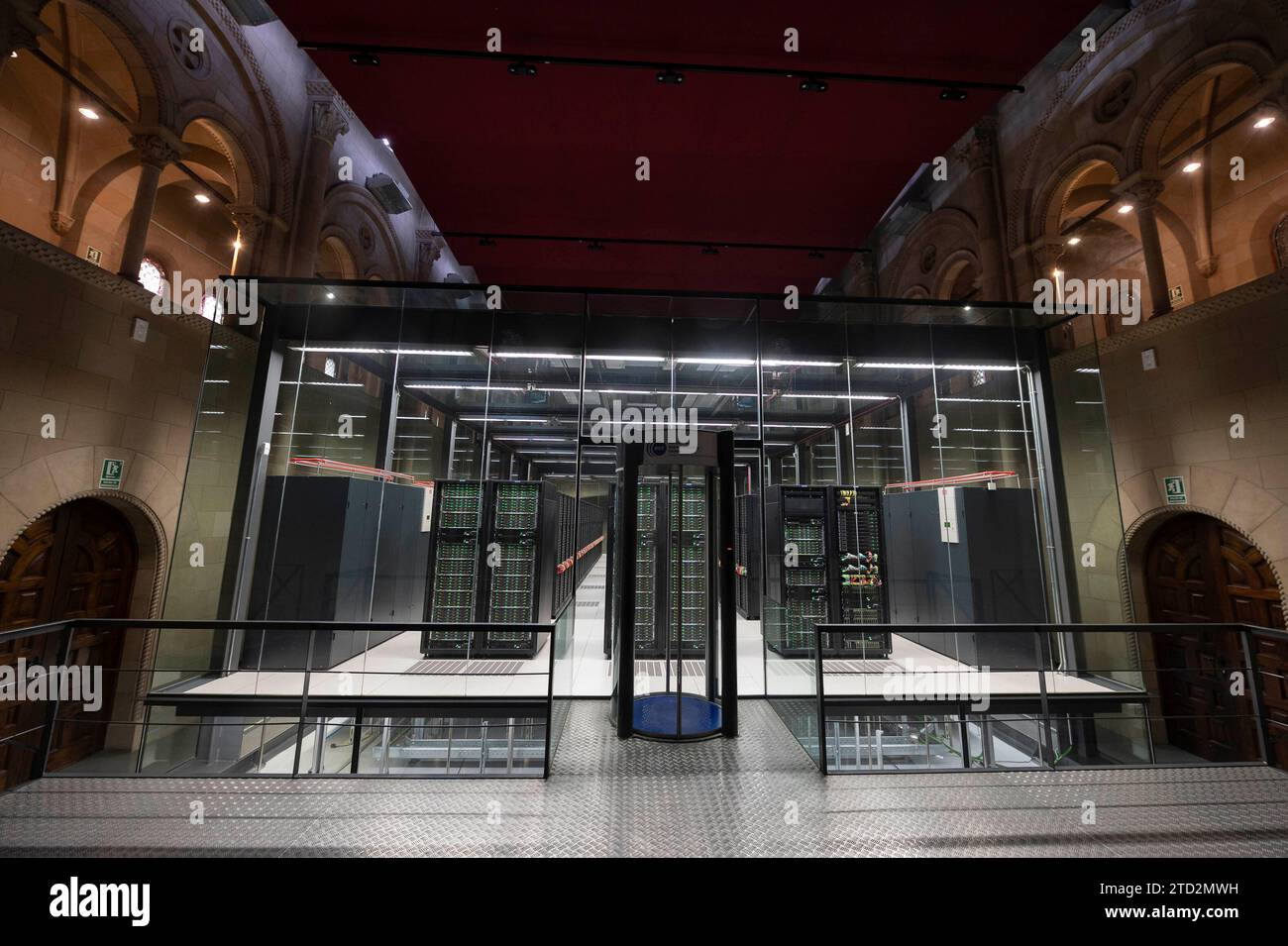 Barcelona, 29.03.2023. Allgemeine Ansicht des Supercomputers MareNostrum 4, installiert in der Kapelle Torre Girona. Foto: Pep Dalmau. ARCHDC. Quelle: Album / Archivo ABC / PEP Dalmau Stockfoto