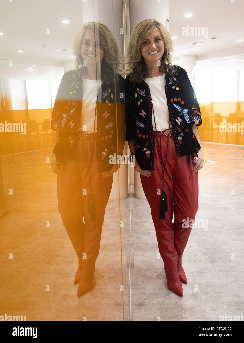 Madrid, 22.02.2023. Interview mit Aruca Gómez, Ciudadanos Kandidat für die Gemeinschaft Madrid. Foto: Ángel de Antonio. ARCHDC. Quelle: Album / Archivo ABC / Ángel de Antonio Stockfoto