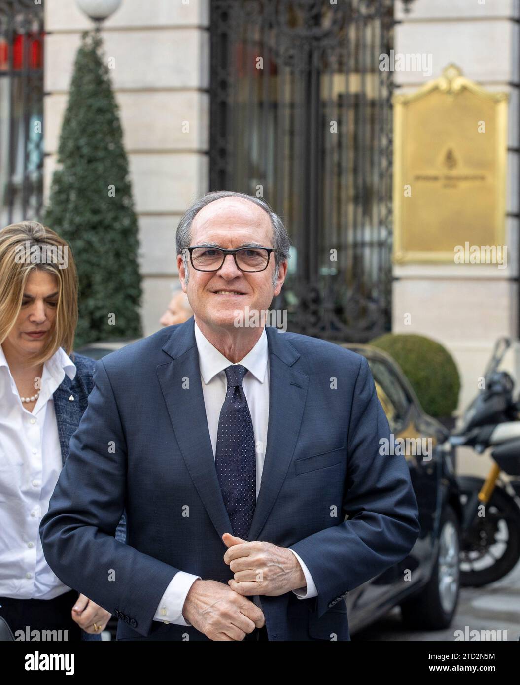 Madrid, 03.07.2023. Der Innenminister Fernando Grande Marlaska leitet den Europäischen Tag der Opfer des Terrorismus und übergibt den Opfern des Terrorismus die zivilen Anerkennungskreuze. Auf dem Bild Ángel Gabilondo. Foto: Ignacio Gil. ARCHDC. Quelle: Album / Archivo ABC / Ignacio Gil Stockfoto