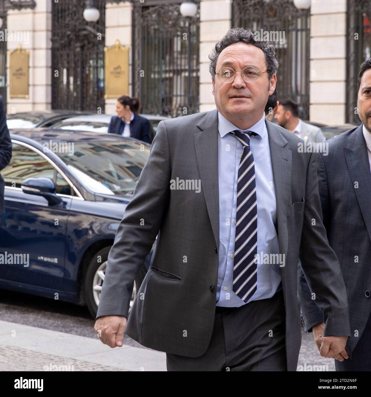 Madrid, 03.07.2023. Der Innenminister Fernando Grande Marlaska leitet den Europäischen Tag der Opfer des Terrorismus und übergibt den Opfern des Terrorismus das Kreuz der Anerkennung. Auf dem Bild, der Generalstaatsanwalt, Álvaro García Ortiz. Foto: Ignacio Gil. ARCHDC. Quelle: Album / Archivo ABC / Ignacio Gil Stockfoto