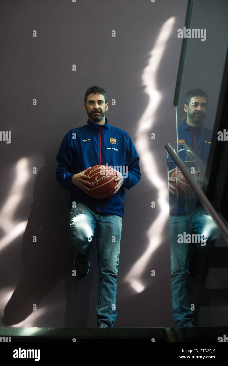 Barcelona, 14.02.2017. Medientag im Fußballverein Barcelona de Baloncesto. Im Bild Juan Carlos Navarro. Foto: Inés Baucells Archdc. Quelle: Album / Archivo ABC / Inés Baucells Stockfoto
