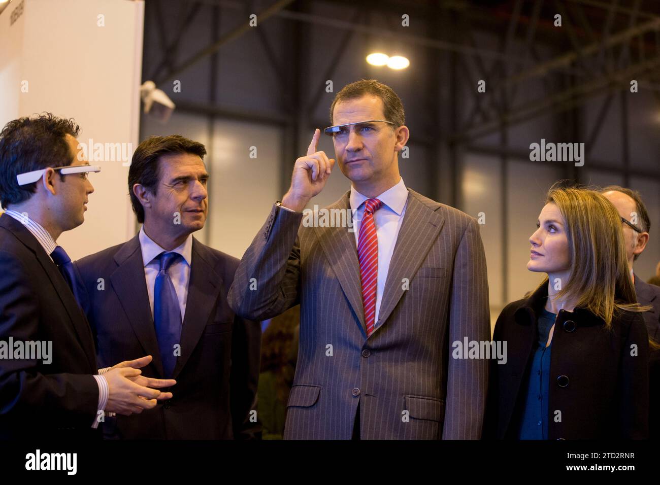 Madrid, 22. Januar 2014. Der Prinz und die Prinzessin von Asturien, Felipe und Letizia, weihen in Fitur ein. Foto  Ignacio Gil..Archdc. Quelle: Album / Archivo ABC / Ignacio Gil Stockfoto